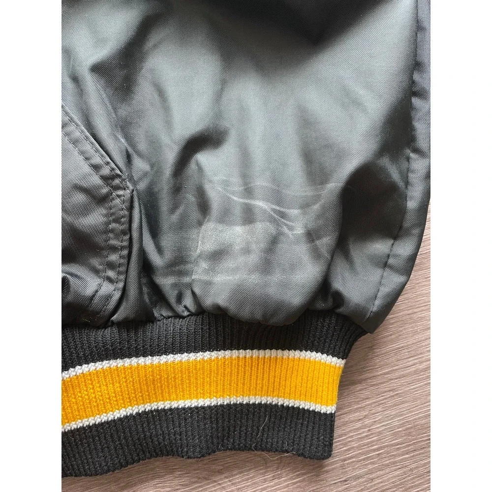 DeLONG Vintage Sportswear Boston Bruins Hockey Jacket Mens Quarter Zip Sz XL